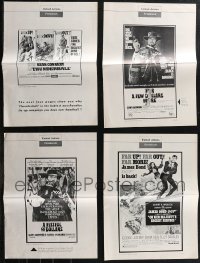 1m0350 LOT OF 4 CUT PRESSBOOKS 1960s For a Few Dollars More, Fistful of Dollars, Thunderball!
