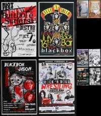 1m0040 LOT OF 10 UNFOLDED SIGNED BLACKBOX POSTERS 2000s-2010s a variety of rock 'n' roll art!