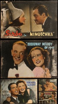 1m0006 LOT OF 5 MOUNTED LOCAL THEATER 20X30 SPECIAL POSTERS 1930s-1940s Ninotchka, Another Thin Man!