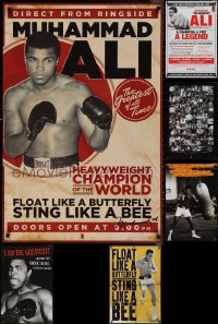 1m0910 LOT OF 8 UNFOLDED 24x36 MUHAMMAD ALI COMMERCIAL POSTERS 1990s heavyweight boxing champion!