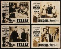 1m0319 LOT OF 4 INGRID BERGMAN CUBAN LOBBY CARDS 1950s Journey to Italy & Europa 51!