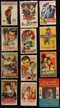 1m0596 LOT OF 12 SPANISH HERALDS 1950s-1960s different images from a variety of movies!