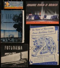 1m0441 LOT OF 5 NEW YORK 1939-40 WORLD'S FAIR ITEMS 1939-1940 souvenir ticket book & brochures!