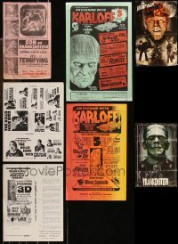 1m0440 LOT OF 8 MISCELLANEOUS HORROR/SCI-FI ITEMS 1960s-2000s great images from several movies!