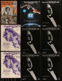 1m0456 LOT OF 9 SHEET MUSIC 1920s-1980s a variety of different songs, most from movies!