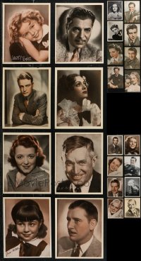 1m0384 LOT OF 24 PICTURE FRAME PHOTOS 1930s-1940s great portraits with facsimile signatures!