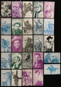 1m0640 LOT OF 20 COWBOY WESTERN ARCADE CARDS 1940s great portraits of many cowboy stars!