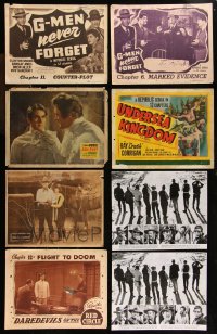 1m0398 LOT OF 6 LOBBY CARDS & 2 11x14 STILLS 1920s-1960s great images from a variety of different movies!