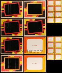 1m0447 LOT OF 27 11X14 PRINTED BACKGROUNDS FOR 8X10 STILLS 1970s some die-cut!