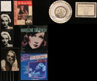 1m0031 LOT OF 8 MARLENE DIETRICH ITEMS 1980s-2000s including her own Spode Buttercup China Plate!