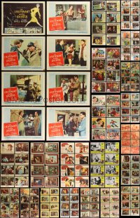 1m0197 LOT OF 344 LOBBY CARDS 1940s-1960s complete sets from a variety of different movies!