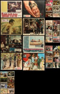 1m0245 LOT OF 38 ENGLISH & CANADIAN LOBBY CARDS 1950s-1960s great scenes from a variety of movies!