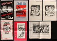 1m0347 LOT OF 5 CUT PRESSBOOKS W/ 2 UNCUT SUPPLEMENTS 1940s-1950s advertising for several movies!
