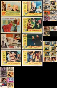 1m0227 LOT OF 51 BAD GIRL LOBBY CARDS 1950s-1970s incomplete sets from several different movies!