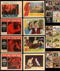 1m0232 LOT OF 46 LOBBY CARDS 1940s-1970s incomplete sets from a variety of different movies!