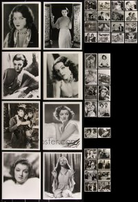 1m0668 LOT OF 50 MYRNA LOY REPRO PHOTOS 1980s a variety of portraits & scenes from her movies!
