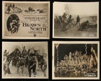 1m0559 LOT OF 4 ENGLISH 8X10 LOBBY CARDS 1920s great images from a variety of silent movies!