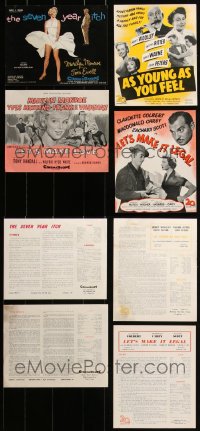1m0633 LOT OF 4 ENGLISH MARILYN MONROE TRADE ADS 1950s-1960s Seven Year Itch, Let's Make Love!