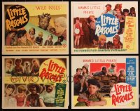 1m0316 LOT OF 4 OUR GANG RE-RELEASE LOBBY CARDS R1950s Wild Poses & Mama's Little Pirate!