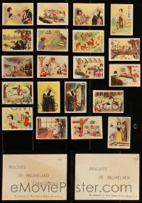 1m0643 LOT OF 20 SNOW WHITE & THE SEVEN DWARFS CANDY CARDS 1937 great Disney cartoon images!