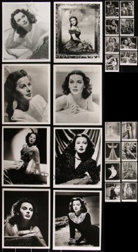 1m0671 LOT OF 36 HEDY LAMARR REPRO PHOTOS 1980s great portraits of the beautiful leading lady!