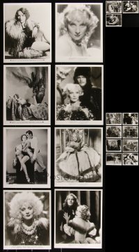 1m0666 LOT OF 35 MARLENE DIETRICH RE-STRIKE 8X10 STILLS 1970s great portraits & movie scenes!