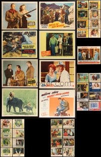 1m0228 LOT OF 49 LOBBY CARDS 1940s-1970s incomplete sets from a variety of different movies!