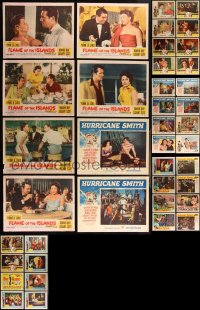 1m0242 LOT OF 40 LOBBY CARDS FROM YVONNE DE CARLO MOVIES 1950s complete & incomplete sets!