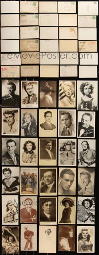 1m0630 LOT OF 30 POSTCARDS 1940s great portraits of leading & supporting actors & actresses!