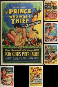 1m0191 LOT OF 6 FOLDED ONE-SHEETS 1947-1953 great images from a variety of Universal movies!