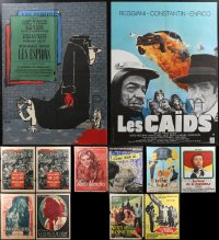 1m0930 LOT OF 18 FORMERLY FOLDED FRENCH 23x32 POSTERS 1950s-1970s a variety of movie images!