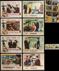 1m0253 LOT OF 34 LOBBY CARDS FROM RAY MILLAND MOVIES 1940s-1950s incomplete sets!