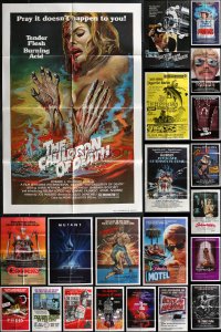 1m0148 LOT OF 35 FOLDED ONE-SHEETS 1970s-1980s great images from a variety of different movies!