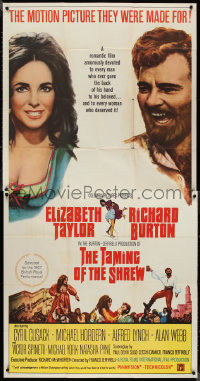 1p0845 TAMING OF THE SHREW 3sh 1967 Elizabeth Taylor & Richard Burton, directed by Zeffirelli!