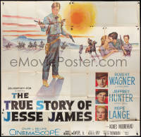 1p0672 TRUE STORY OF JESSE JAMES 6sh 1957 Nicholas Ray, Robert Wagner, Jeffrey Hunter, very rare!