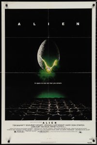 1p1444 ALIEN NSS style 1sh 1979 Ridley Scott outer space sci-fi monster classic, cool egg image!