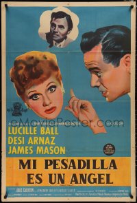 1p0700 FOREVER DARLING Argentinean 1956 James Mason, Desi Arnaz & Lucille Ball, I Love Lucy, rare!