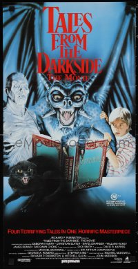 1p1431 TALES FROM THE DARKSIDE Aust daybill 1990 George Romero & Stephen King, creepy art of demon!
