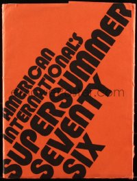1p0969 AMERICAN INTERNATIONAL 1976 campaign book 1976 campaign book 1976 ultra rare folder with 18 supplements!