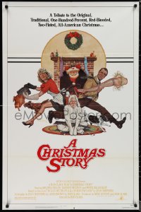 1p1473 CHRISTMAS STORY NSS style 1sh 1983 best classic Christmas movie, art by Robert Tanenbaum!