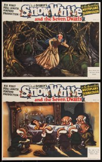 1p0991 SNOW WHITE & THE SEVEN DWARFS 5 11x14 REPRO LCs 1990s REPROs of lobby cards, incomplete!
