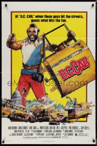 1p1483 D.C. CAB 1sh 1983 great Drew Struzan art of angry Mr. T with torn-off taxi door!