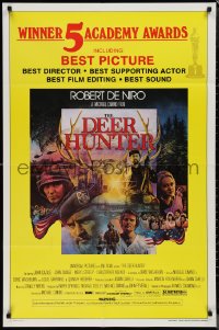 1p1487 DEER HUNTER awards 1sh 1978 directed by Michael Cimino, Robert De Niro, Jezierski artwork!