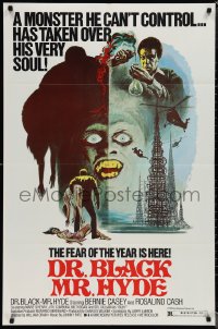 1p1495 DR BLACK MR HYDE 1sh 1976 Bernie Casey, black sci-fi horror, fear of the year is here!