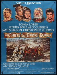1p0299 FALL OF THE ROMAN EMPIRE style B French 1p 1964 Anthony Mann, Sophia Loren, different Mascii art!