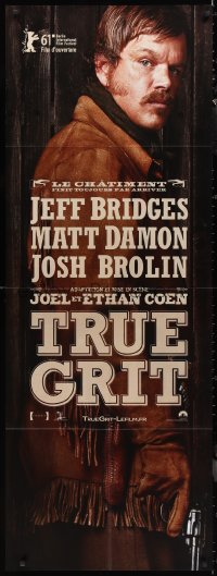 1p0284 TRUE GRIT French door panel 2010 full-length Matt Damon, directed by the Coen Brothers!