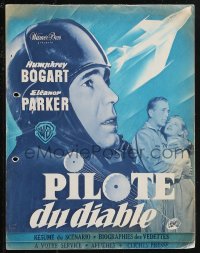 1p1010 CHAIN LIGHTNING French pressbook 1950 military test pilot Humphrey Bogart, posters shown!