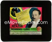 1p1715 FASHIONS IN LOVE glass slide 1929 great image of Adolphe Menjou by Western Union telegram!