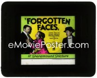 1p1721 FORGOTTEN FACES glass slide 1928 Clive Brook with gun, Olga Baclanova, William Powell