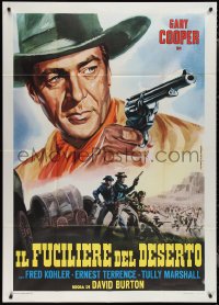 1p0723 FIGHTING CARAVANS Italian 1p R1967 Zane Grey, western cowboy Gary Cooper by Piovano!